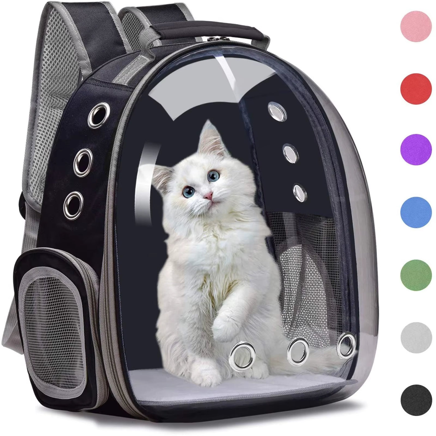 Cat Pet Carrier Backpack Transparent Capsule Bubble Pet Backpack Small Animal Puppy Kitty Bird Breathable Pet Carrier for Travel