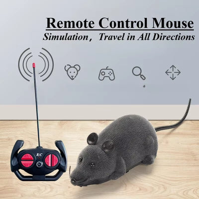 Robot Mouse Rat Funny Cat Toy with Remote Control Multicolor Mouse Wireless Controlled Rat Electric Interactive Pet Supplies