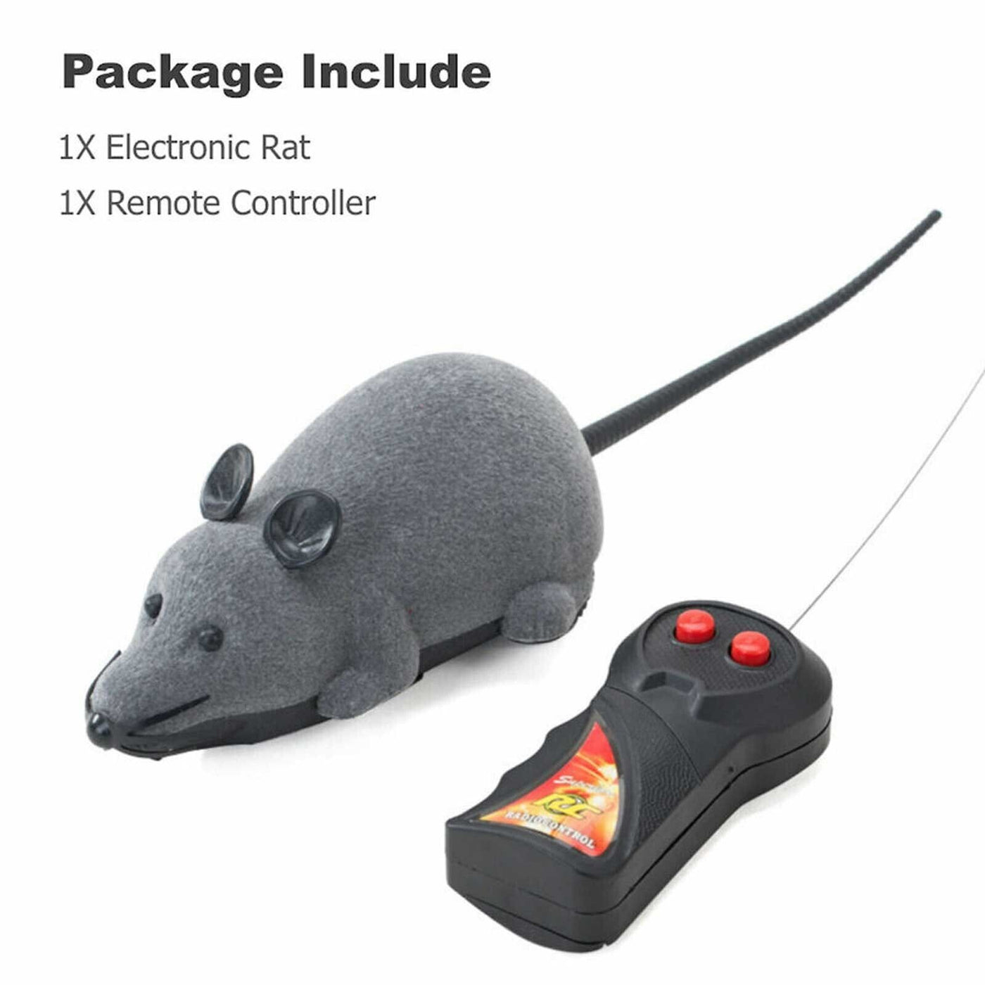 Remote Control RC Rat Mouse MICE Wireless for Cat Dog Pet Toy Novelty Gift