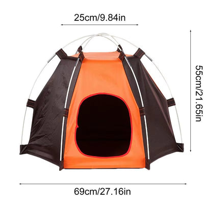 Tent for Dogs Polyester Outdoor Dog Camping Tent Foldable Camping Supplies Supportive Waterproof Portable Tents for Indoor