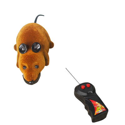 Pet Supplies Electric Mouse Remote Control Pet Toy Mouse Shape Funny Cat Toy Brown