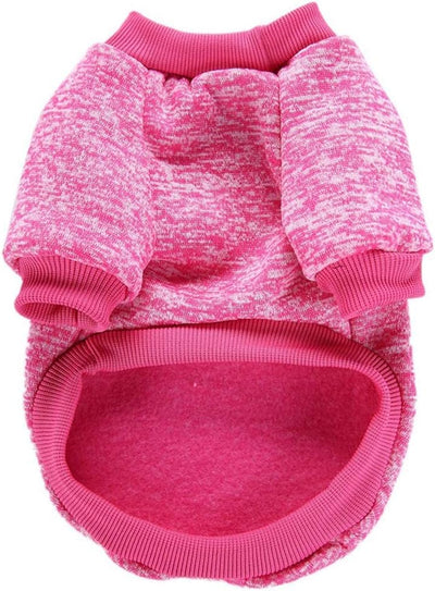 Dog Clothes Dogs Sweater Soft Puppies Clothing Winter Puppy Sweaters Warm Outfit for Dogs Small XXS XS Cat Apparel (X-Large, Rose)