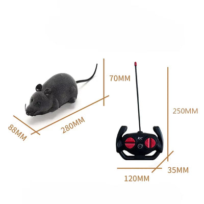 Robot Mouse Rat Funny Cat Toy with Remote Control Multicolor Mouse Wireless Controlled Rat Electric Interactive Pet Supplies